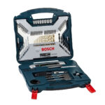 Maletín x line con 100 unidades para taladrar y atornillar azul