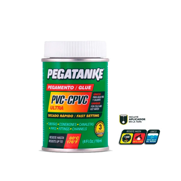 Pegamento para Tuberias de PVC-CPVC Pegatanke