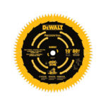 Disco de sierra 10 - 80 dientes - Eje 5/8 (16 mm) Corte fino maderas laminadas y aluminio Dewalt