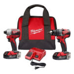Kit Taladro percutor destornillador y Destornillador de impacto Milwaukee 2900-259C 18V