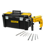Taladro Percutor + Brocas + Maleta Stanley Sdh600tv-b2c
