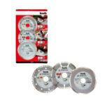 Set 3 Discos Diamantados 4 1/2" KWB