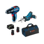 Kit Taladro y Sierra Sable Inalambrica 12V Bosch
