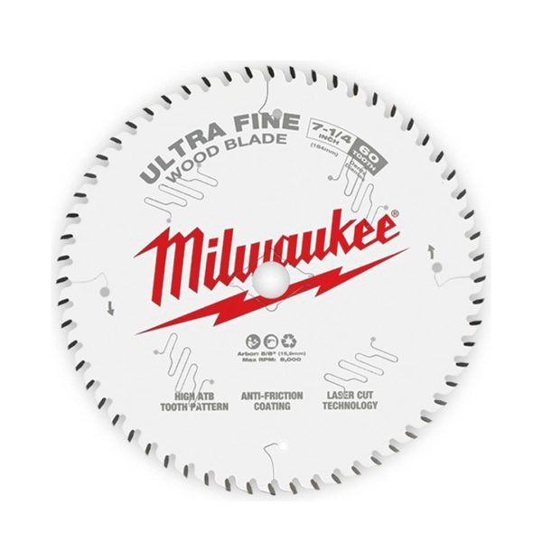 Disco De Corte Acabado Ultra Fino 7-1/4'' 60 Dientes Milwaukee
