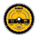 Disco De Sierra 7-1/4'' 60t Corte Fino Dewalt Dwa171460