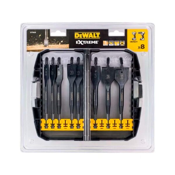 Set 8 Brocas De Paleta Para Madera Dewalt Dt7943b-qz
