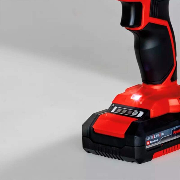Taladro Ator. Inal. Einhell TE-CD 18/2 Inc. Carg y 2 Bat 2AH