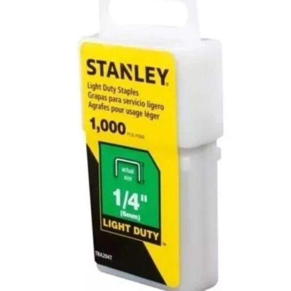 Set 1.000 grapas engrapadora Stanley 1/4 uso ligero