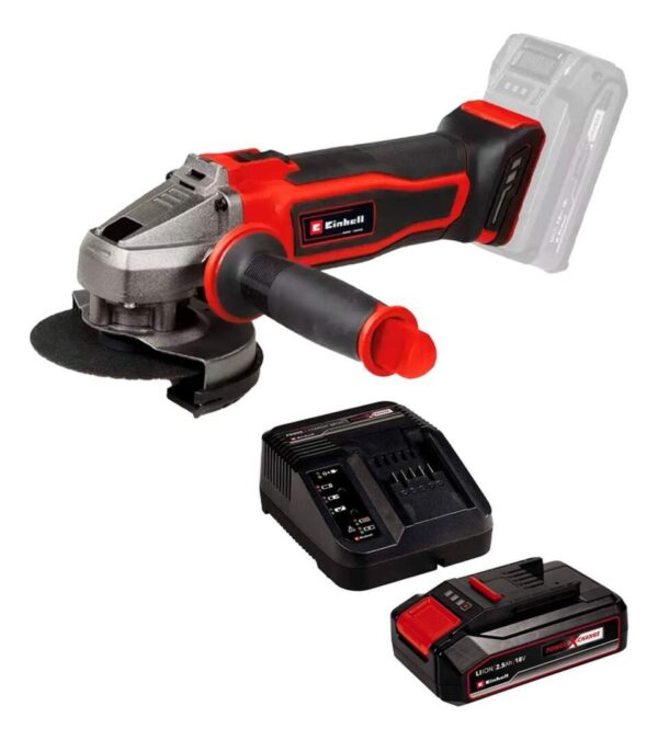 Kit Esmeril Inal. Einhell TE-AG 18/115-2 + Carg y Bat 2,5 AH