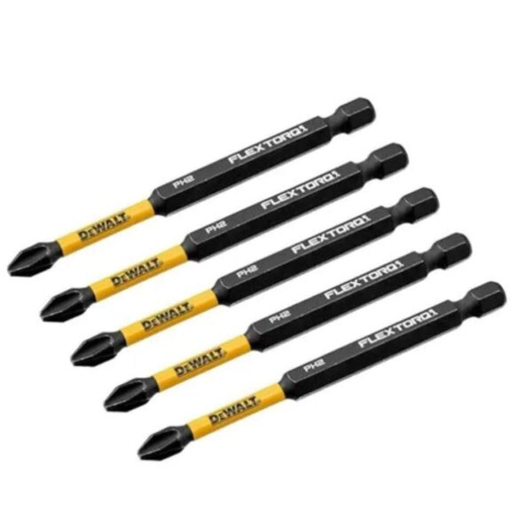 Set 5 Puntas de Impacto Dewalt Flextorq Ph2 X 3.1/2 DWAF3PH2IR5