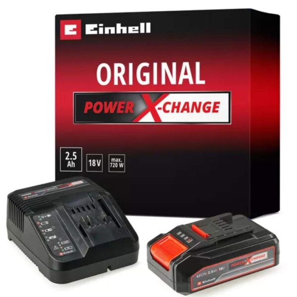 Kit Compresor Inal. Einhell Pressito 18/25 + Carg y Bat 2,5 AH