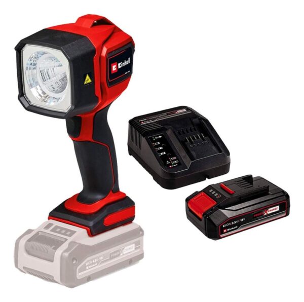 Kit Linterna Einhell TC-CL 18/350 + Carg y Bat 2,5 AH