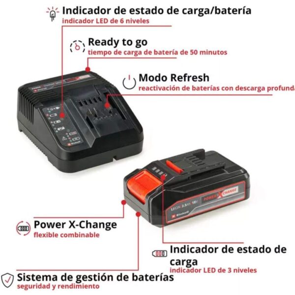 Kit Taladro Percutor y Taladro Atornillador Einhell 18V OP3