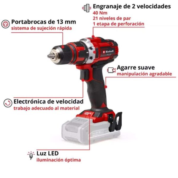 Kit Taladro Percutor y Taladro Atornillador Einhell 18V OP3