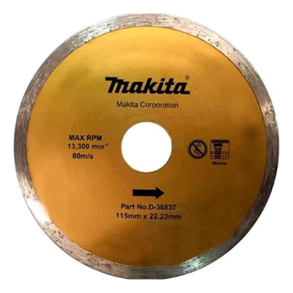 DISCO DIAMANTADO 115mm X 22.23mm. BODE CONTINUO Makita D-36837