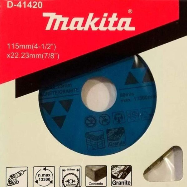 Disco Diamantado Turbo Segmentado 115 Mm Makita D-41420