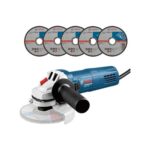 Esmeril Angular Bosch 4 1/2" GWS 700 + 5 Discos - Imagen 3