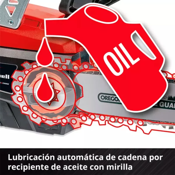 Kit Motosierra Inal. Einhell Ge-lc 18/25-1 -inc. Carg Y Bat - Imagen 4