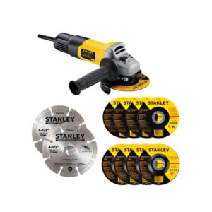 Esmeril Angular Stanley SG7115V10-B2C 4 1/2 7850w + 10 Discos