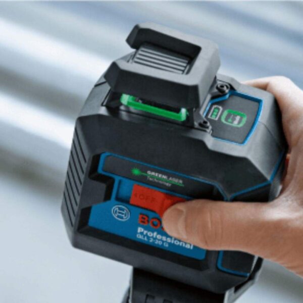 Nivel Láser Verde Bosch Gll 2-20 G 10m + Trípode Bt 150