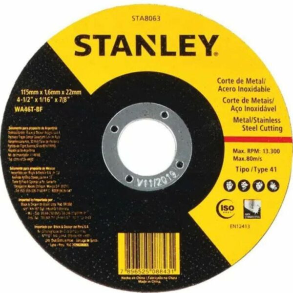 Esmeril Angular Stanley SG7115V10-B2C 4 1/2 7850w + 10 Discos - Imagen 4