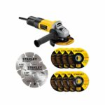 Esmeril Angular Stanley SG7115V10-B2C 4 1/2 7850w + 10 Discos