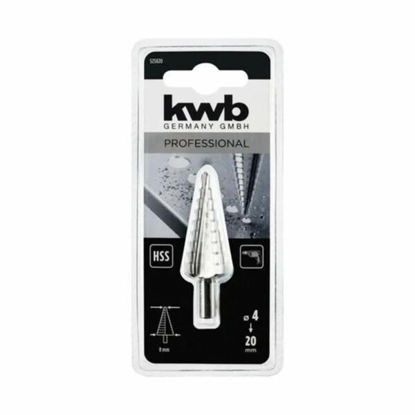 Broca Escalonada para Metal KWB 4-20 MM 49525820 - Imagen 2