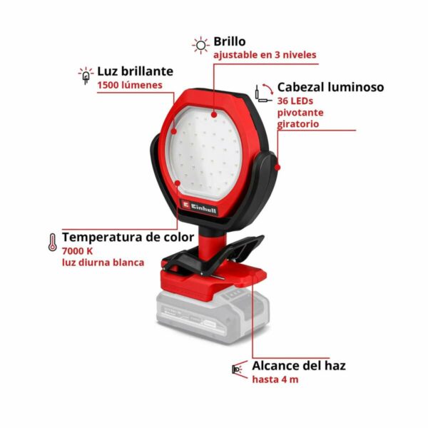 Lampara de Exterior Inal. Einhell GC-OL 18/1500 Li - Sin Baterías - Imagen 3