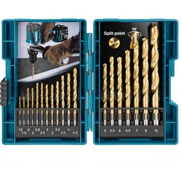 Set Brocas Metal HSS-TIN 19 Pzs Makita D-67527 - Imagen 3