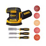 Lijadora Roto Orbital Inal. Dewalt Dcw210b + 25 Lijas + 3 Formones