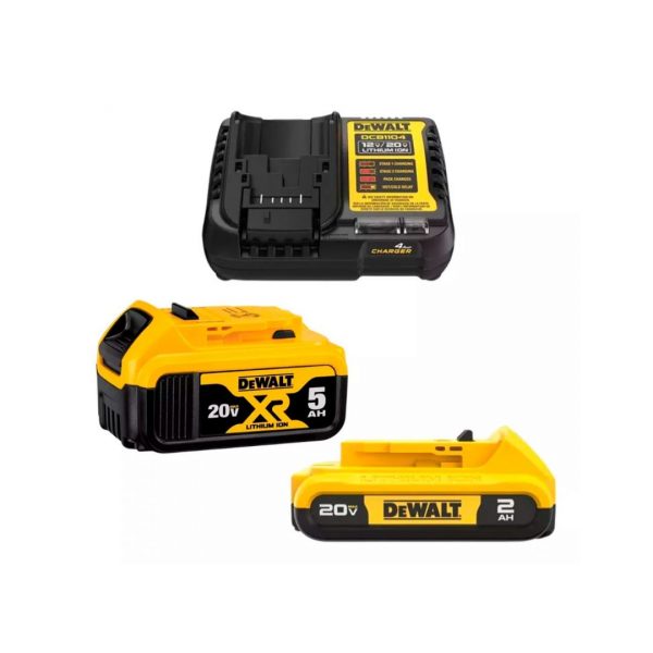 Kit 2 Baterías 20V + Cargador DCB1104 y Bolso Dewalt DCB225CK-B2 - Imagen 2