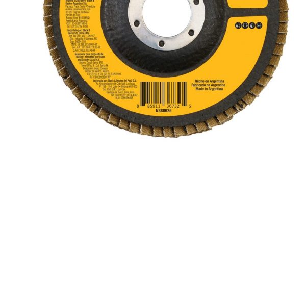 Disco Traslapado Zirconia Dewalt 4-1/2x7/8 Gr 80 DW8309-BR - Imagen 3