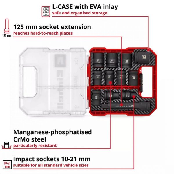 Set 12 Dados de Impacto Einhell 109283 - Imagen 3