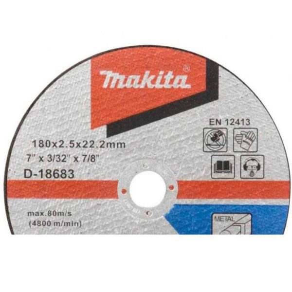 Pack 10 Discos de corte Metal 7" Makita D-18683 - Imagen 3