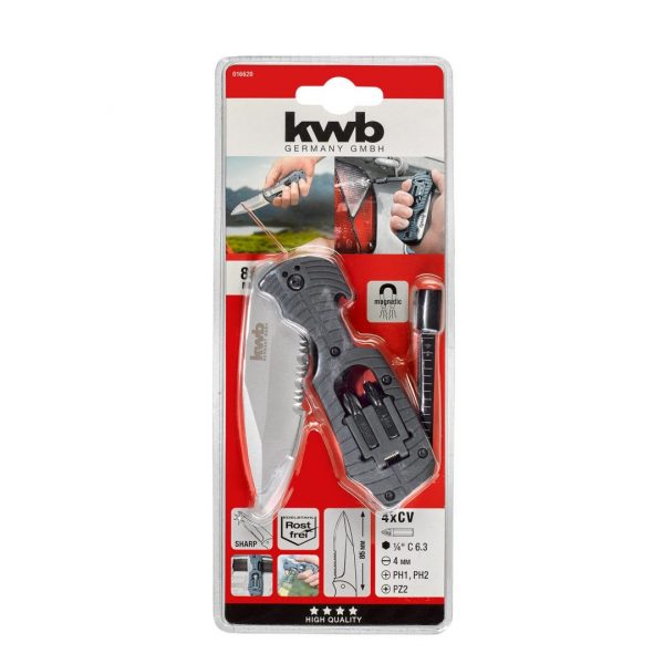 Cuchillo Plegable + Portapuntas Acero PH KWB 49016620 - Imagen 1