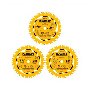 Pack 3 Discos 7-1/4'' 24 Dientes Dewalt DWA271424PK3