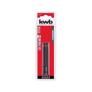 Set 3 Puntas Phillips Torsion 100mm Kwb 123040