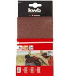 Set 3 Bandas Abrasivas 100x915mm (1xg60; 1xg80; 1xg120) Kwb - Imagen 7