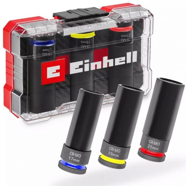 Set 3 Dados de Impacto 17-19-21 mm Einhell 109263 - Imagen 8