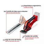 Cortasetos Ornamental Inal. Einhell GE-CG 18/100 Sin Baterias - Imagen 2