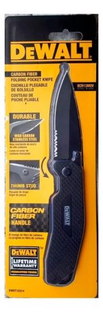 Cuchillo Plegable Fibra De Carbono Dewalt Dwht10314 - Imagen 2