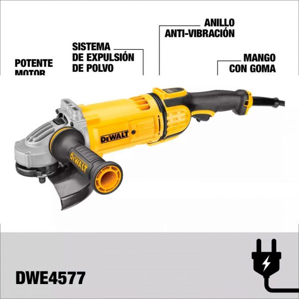 Esmeril Angular 7" 2700W Dewalt DWE4577-B2C - Imagen 2
