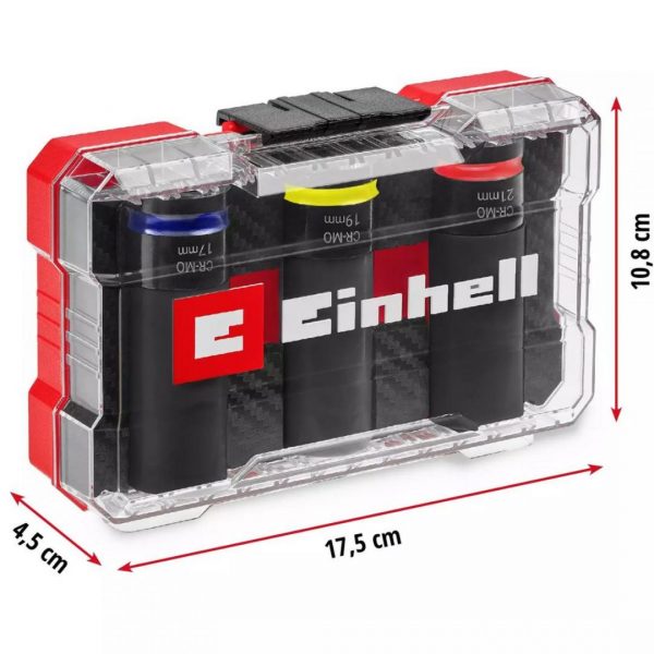 Set 3 Dados de Impacto 17-19-21 mm Einhell 109263 - Imagen 3