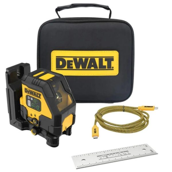 Kit Laser Linea Cruzada Rojo Recarga USB Dewalt DCLE14201RB - Imagen 2