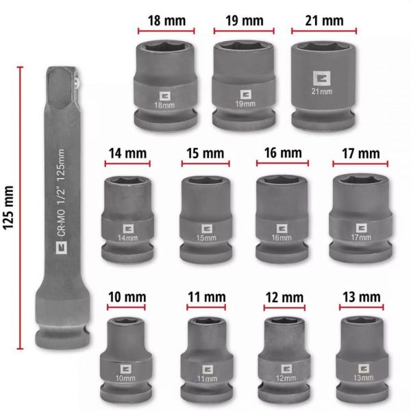 Set 12 Dados de Impacto Einhell 109283 - Imagen 2