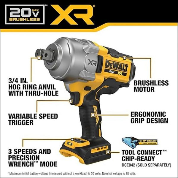 Llave impacto Inal. 20V - 3/4 Pulg. Dewalt DCF964B-B3 - Sin Baterías - Imagen 3