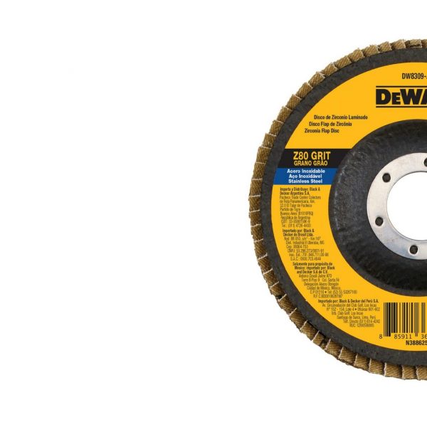Disco Traslapado Zirconia Dewalt 4-1/2x7/8 Gr 80 DW8309-BR - Imagen 2