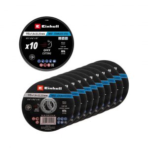 Set 10 Discos Corte Metal Inox 115X1MM Einhell 49711525