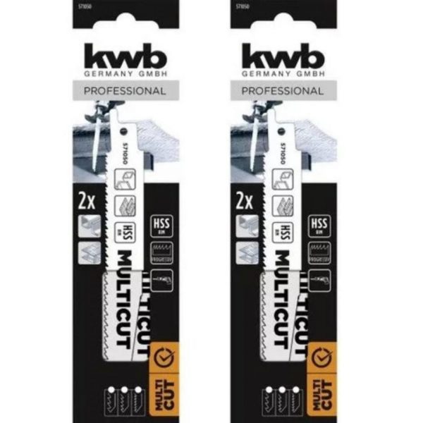 Set 2 Sierras Sables Bimetalicas 151 mm KWB 49571050 - Imagen 3
