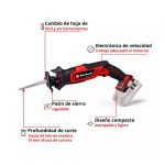 Sierra Sable Inal. Einhell TE-AP 18/13 Li - Sin Baterías - Imagen 2
